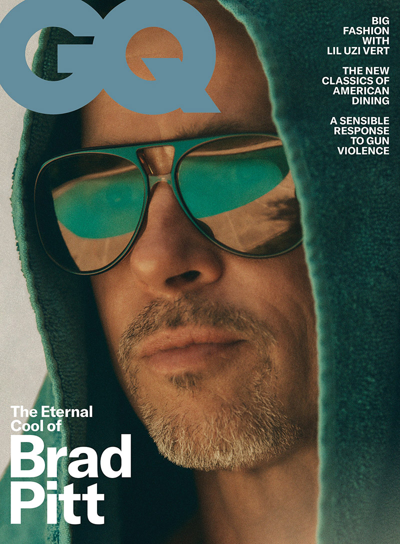 Ray-Ban Vintage Aviator - Brad Pitt - GQ Cover 2019 | Sunglasses ID -  celebrity sunglasses